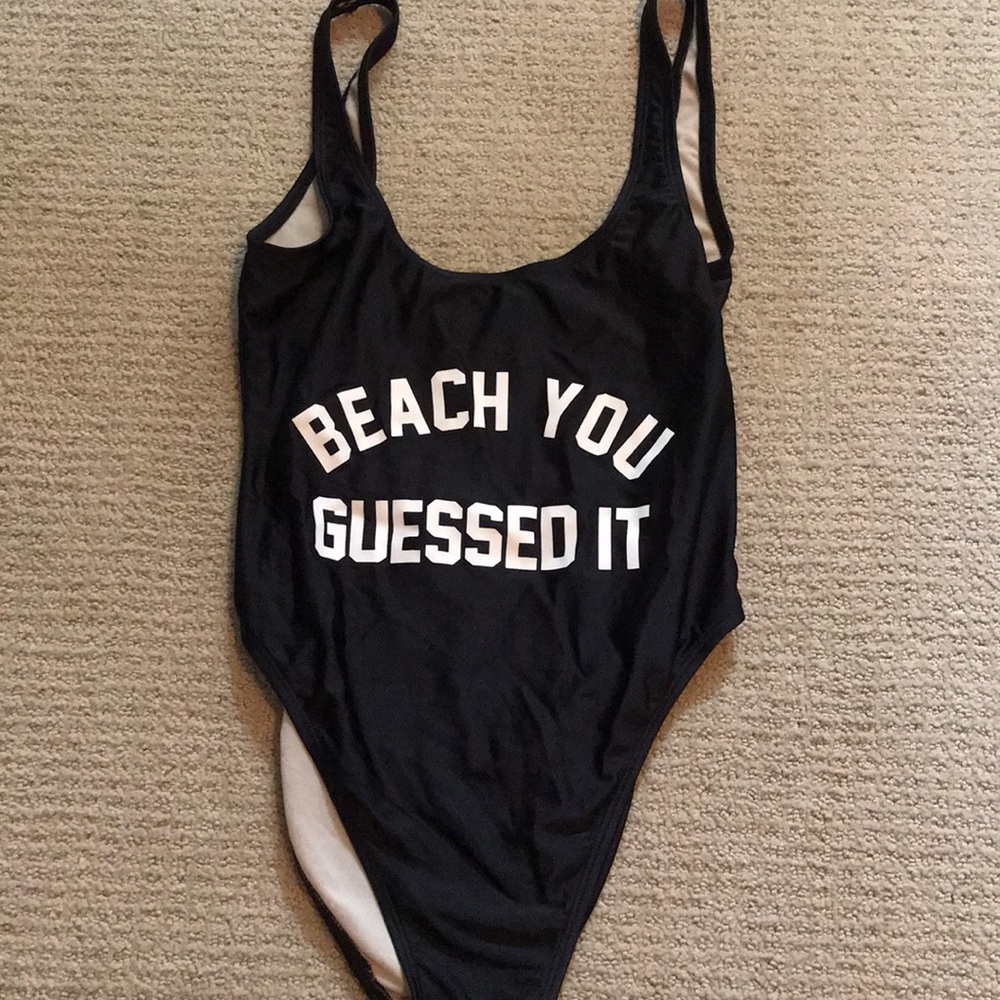Private Party Beach You Guessed It Black One Piece